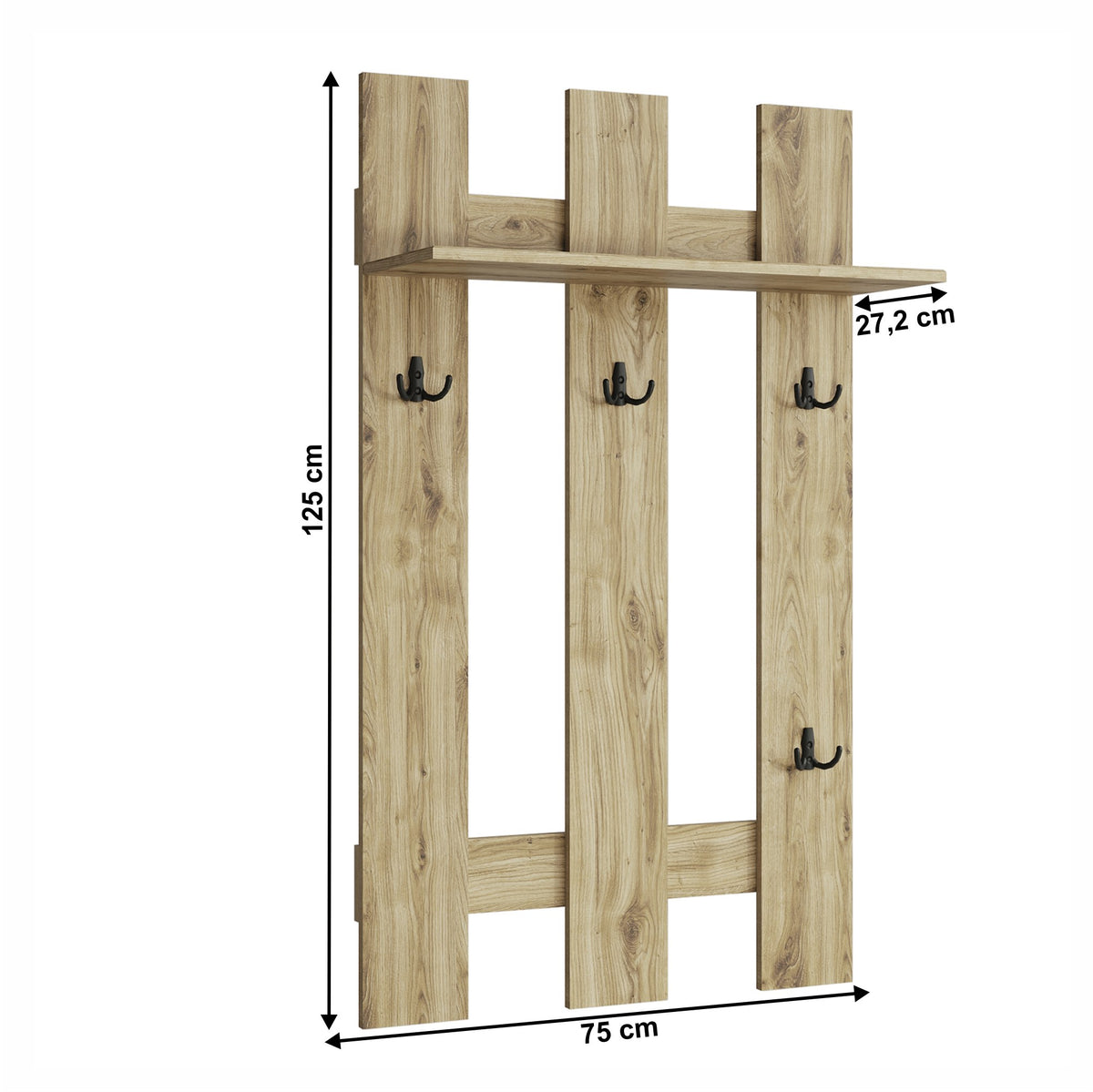 Cuier hol Dorsi – schiță cu dimensiuni