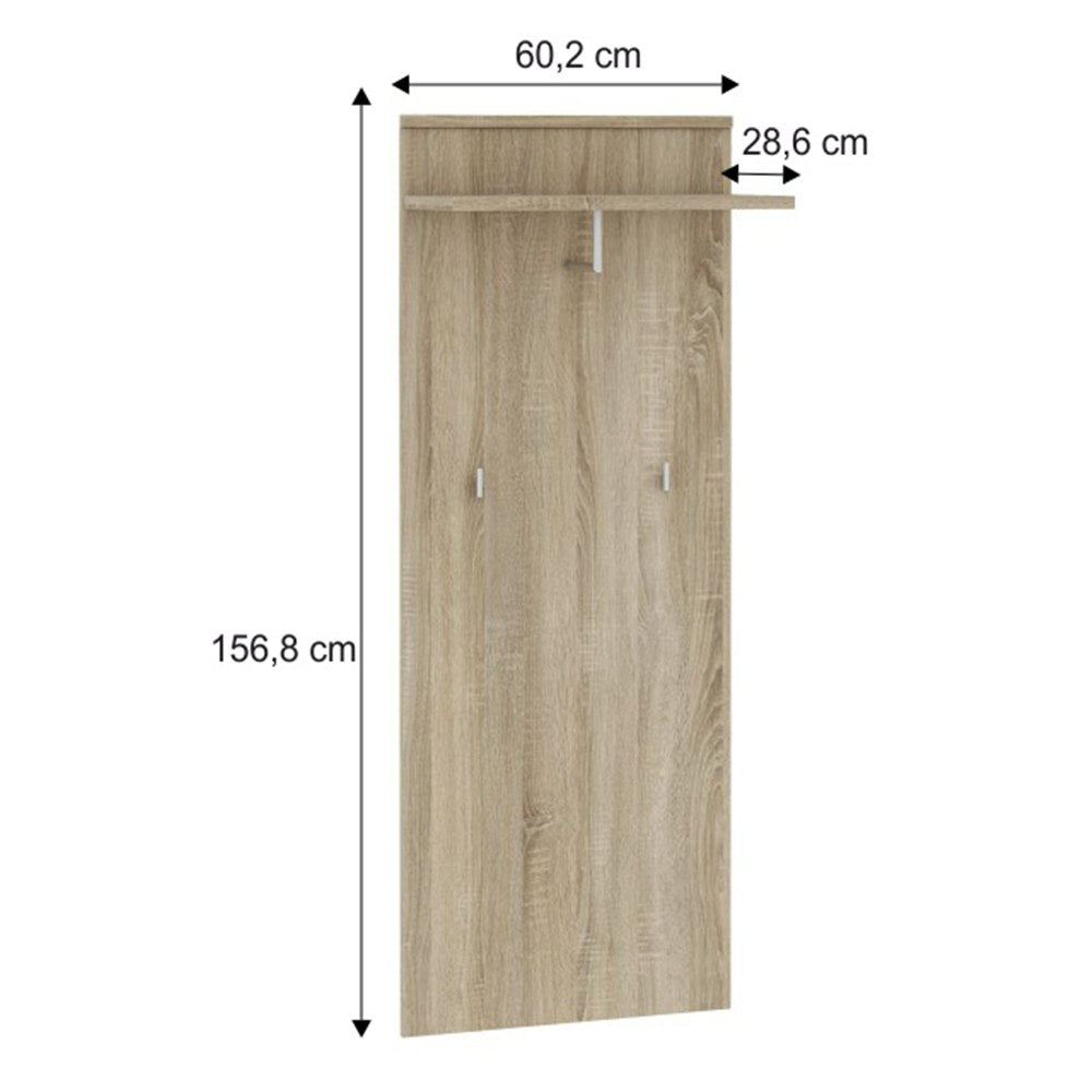 Cuier hol Mario – schiță cu dimensiuni