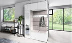 Set pat tapitat cu saltea inclusa, bej, 160x200 cm, Belicia