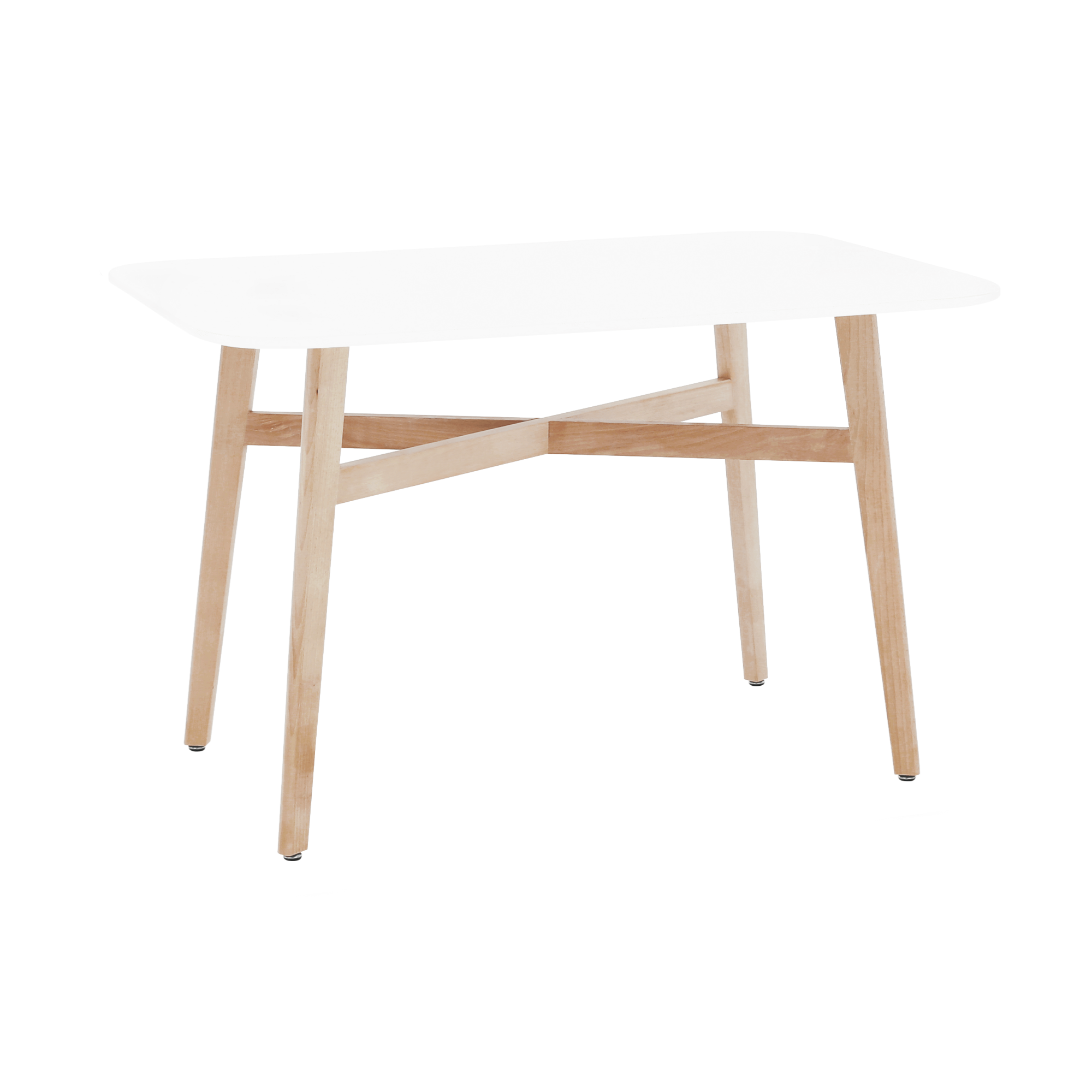 Masa dining CYRUS 2 NEW, alba/natural