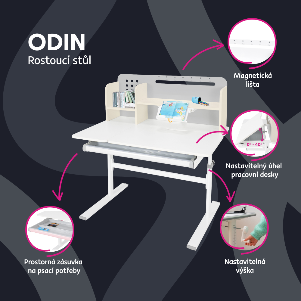 Masa pentru copii ODIN, vedere 6