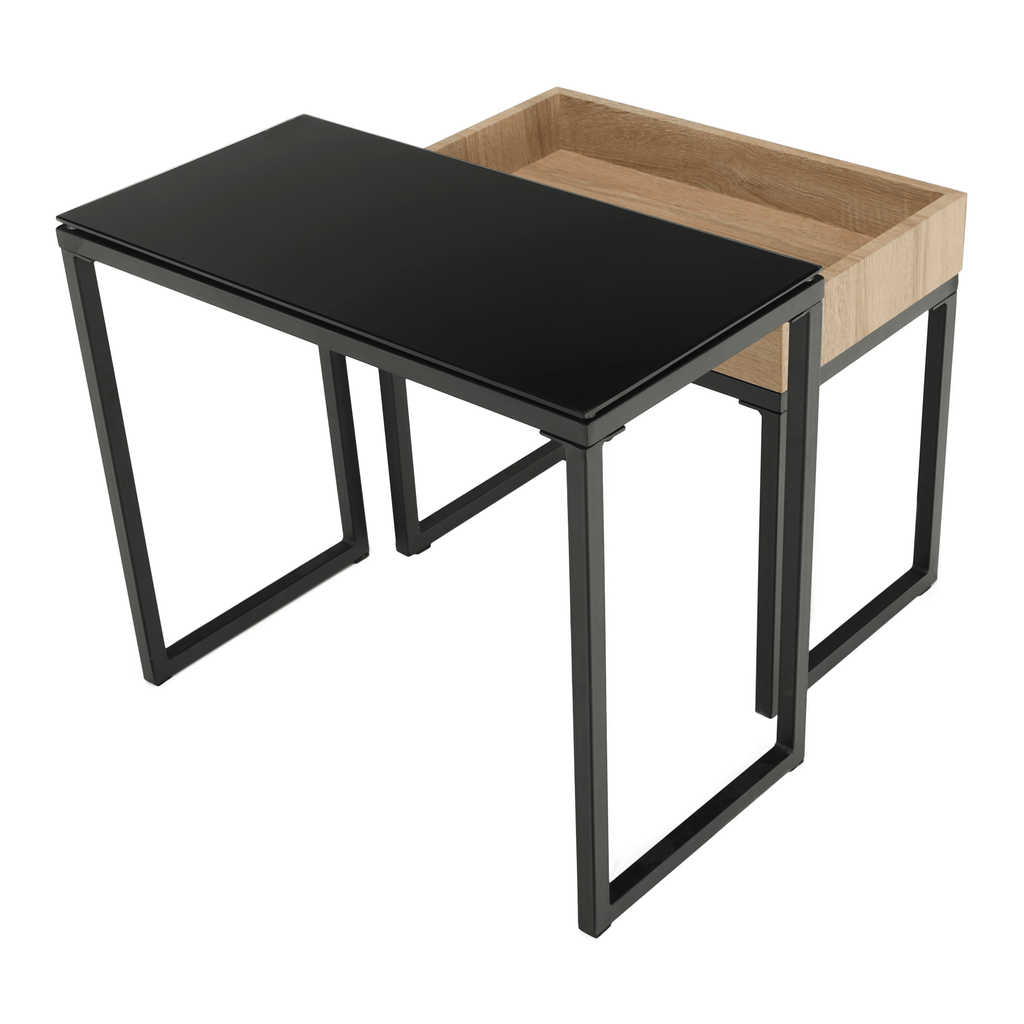 Masuta de cafea DAGOR, stejar / negru