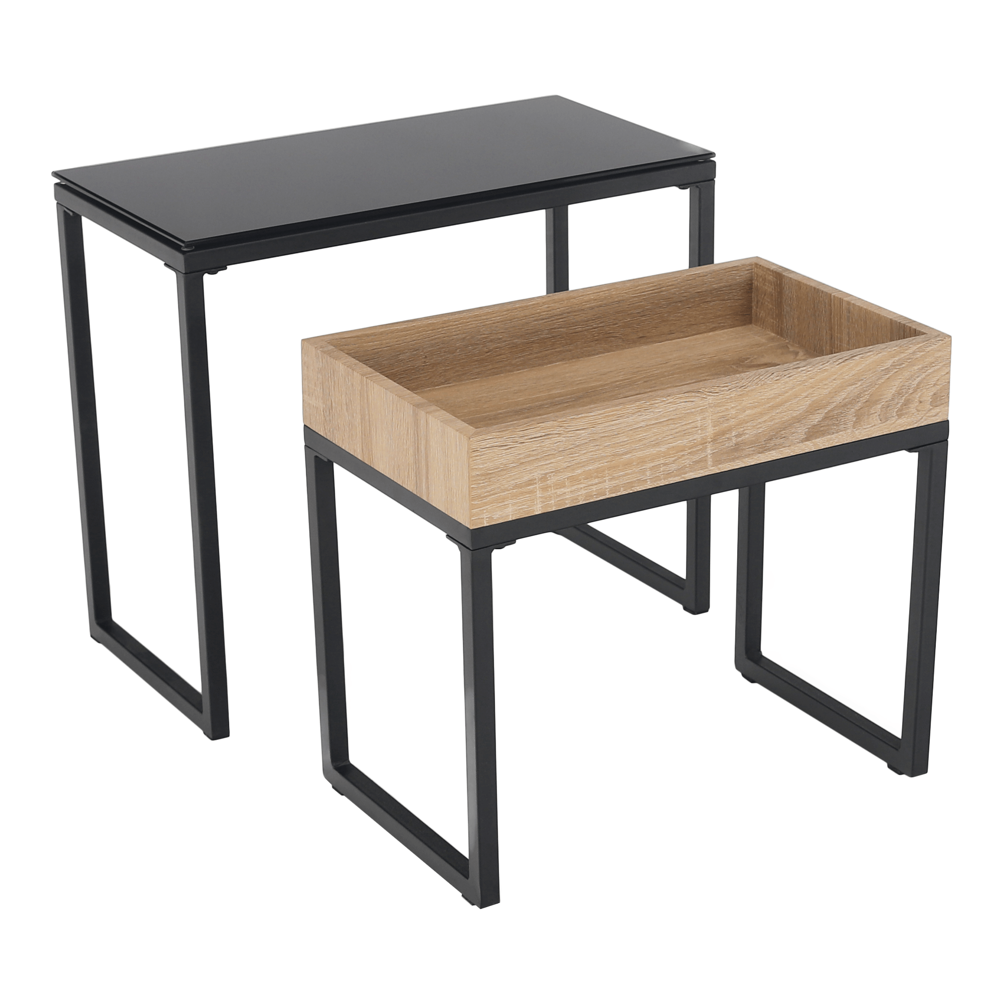 Masuta de cafea DAGOR, stejar / negru