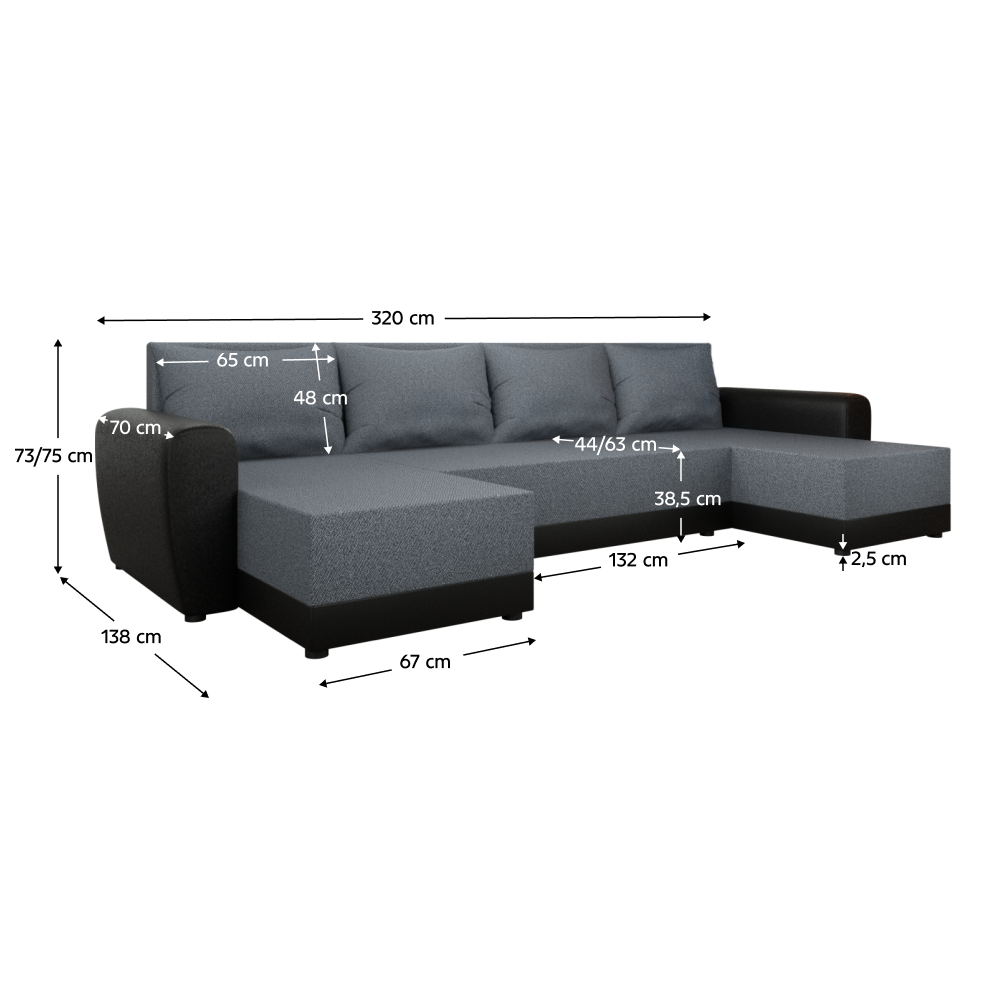 Coltar in forma de U extensibil DAKAR NEW, vedere 6