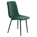 Scaun dining DAMIA TIP 2, material Velvet - culoare smarald/metal