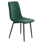 Scaun dining DAMIA TIP 2, material Velvet - culoare smarald/metal