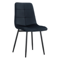 Scaun dining DAMIA TIP 1, material neagra Velvet/metal