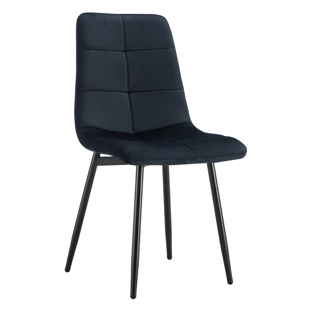 Scaun dining DAMIA TIP 1, material neagra Velvet/metal