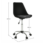 Scaun de birou, negru/gri inchis, DARISA NEW