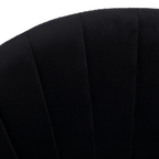 Scaun de sufragerie de design, material Velvet negru/gold crom auriu, DASMIN TIP 1