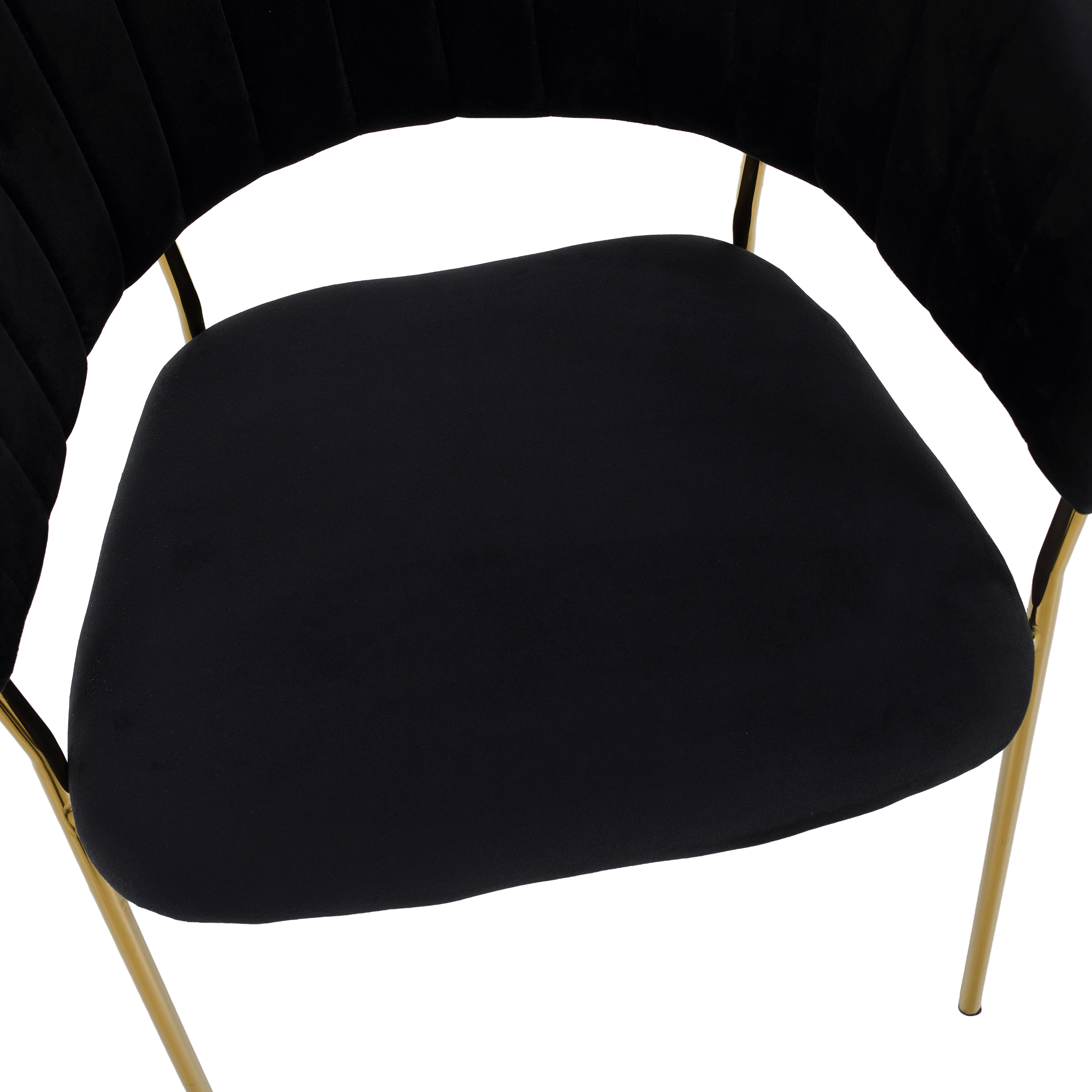 Fotoliu DASMIN, negru / auriu