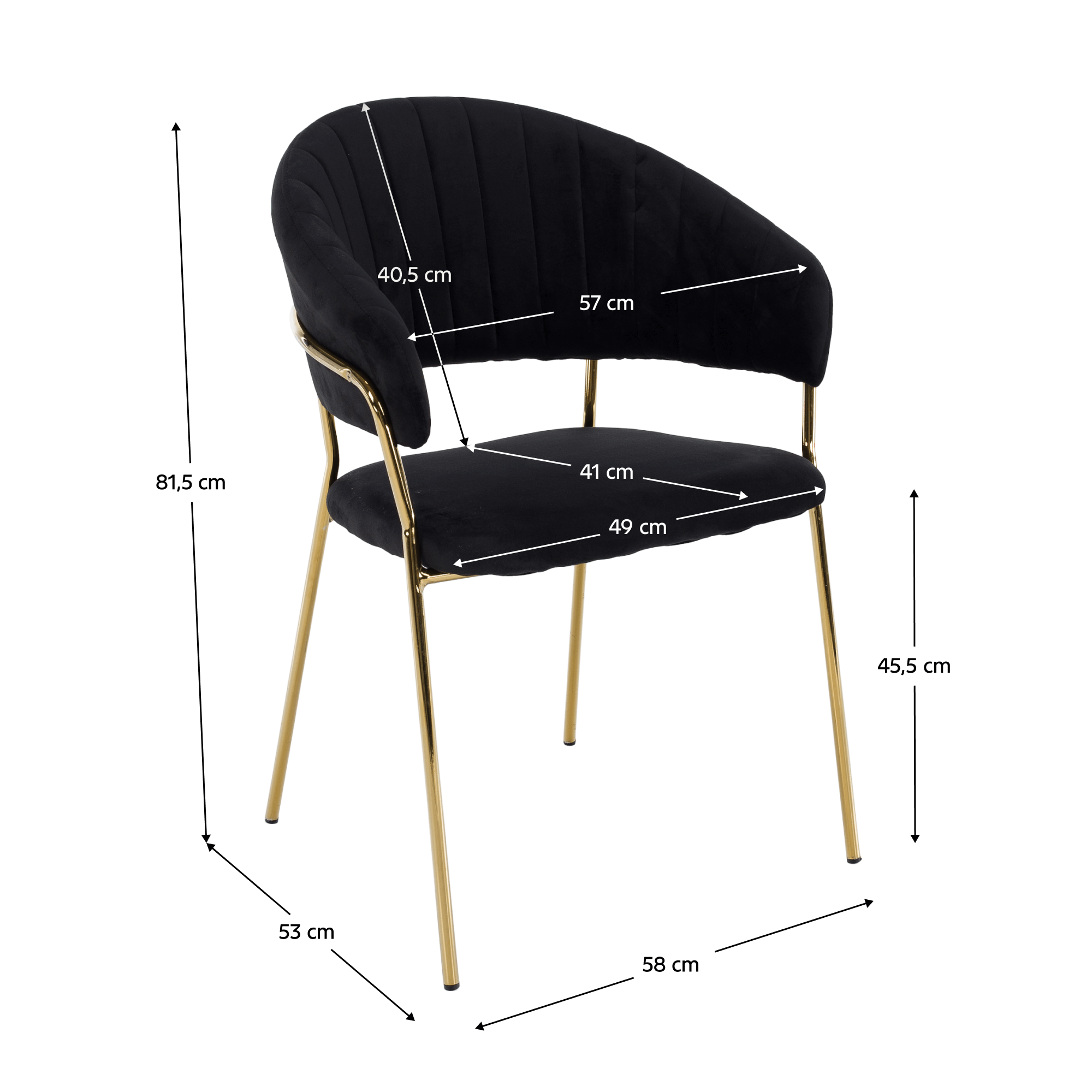 Fotoliu tapitat DASMIN TIP 1, vedere 3