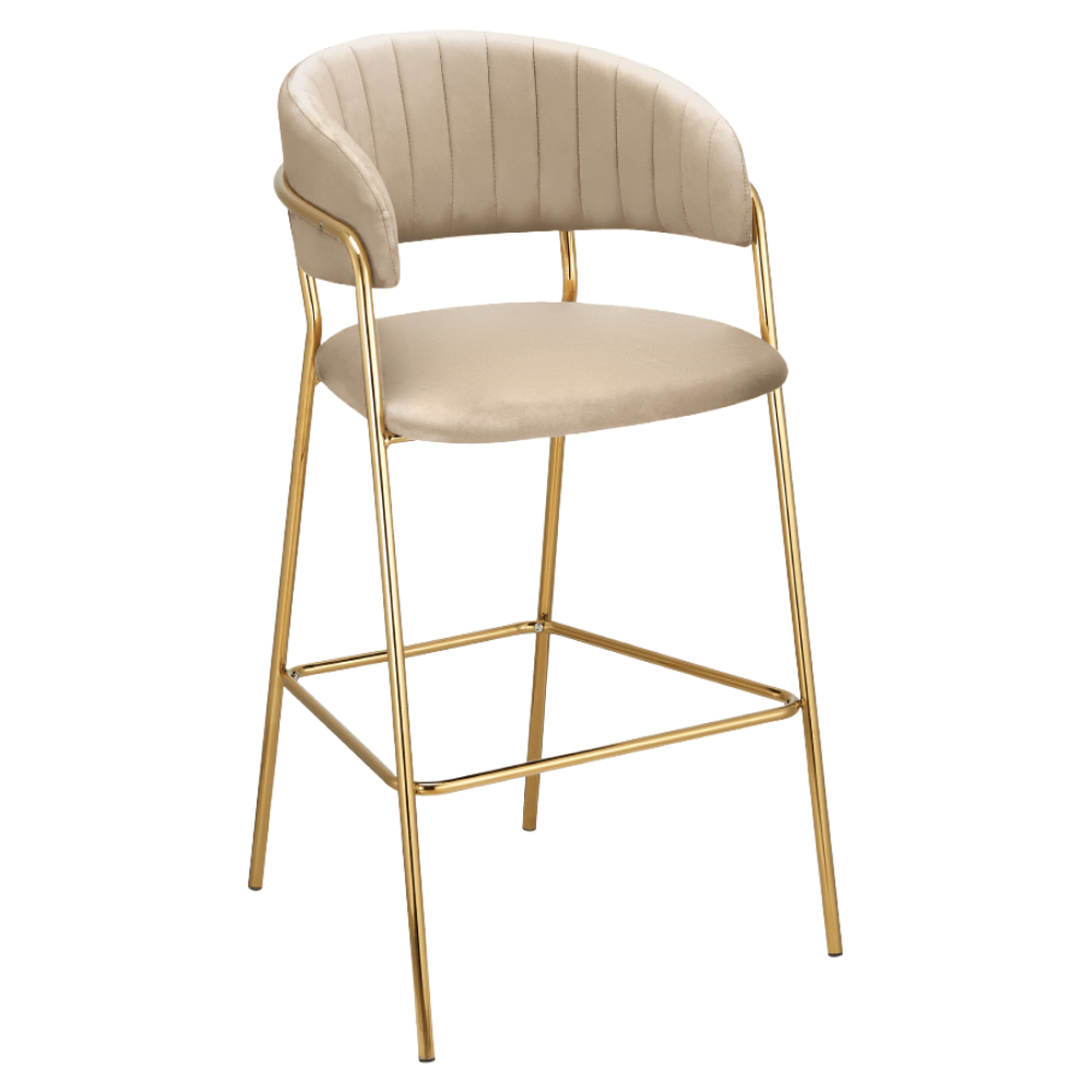 Scaun DASMIN, bej / auriu