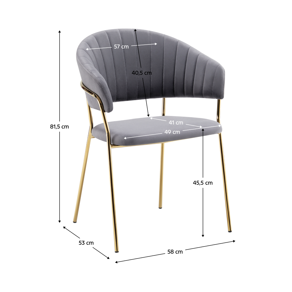 Fotoliu tapitat DASMIN TIP 1, vedere 3