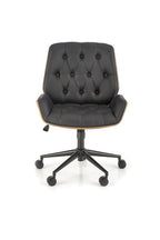 Scaun de birou tapitat GAVIN, nuc/negru