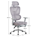 Scaun de birou extensibil DEMOS, vedere 3
