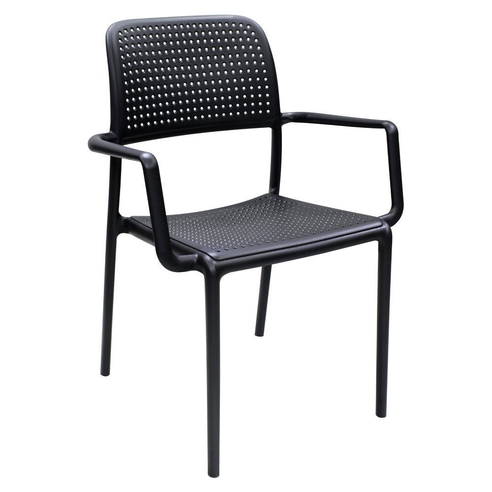 Scaun stivuibil DENTON NEW, negru