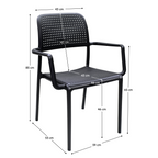 Scaun DENTON, negru
