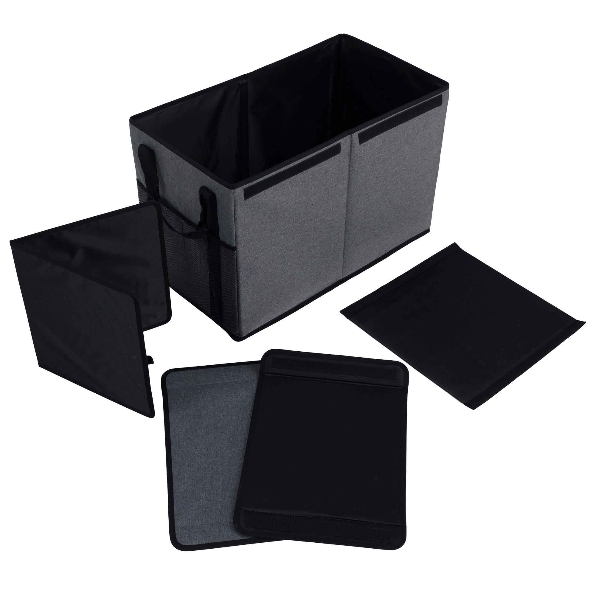 Cutie depozitare DETER, gri / negru