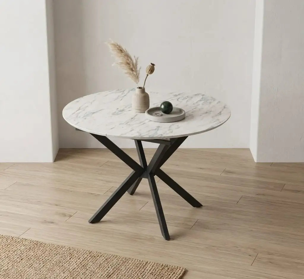 Masa, extensibila bucatarie/living rotunda 110 *110 cm, Dia – Maxinova (imaginea 1)