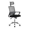 Fotoliu de birou DIKAN, gri deschis / negru