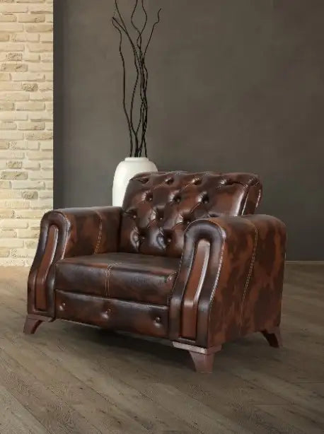 Set canapele si fotolii fixe Diplomat Chesterfield 3+1+1 – Maxinova (imaginea 6)