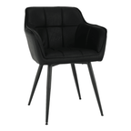 Fotoliu de design TOPAZ, negru