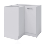 Dulap inferior de colt FABIANA S - 90N, alb