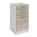 Dulap inferior FABIANA S - 40SZ2, stejar sonoma/alb