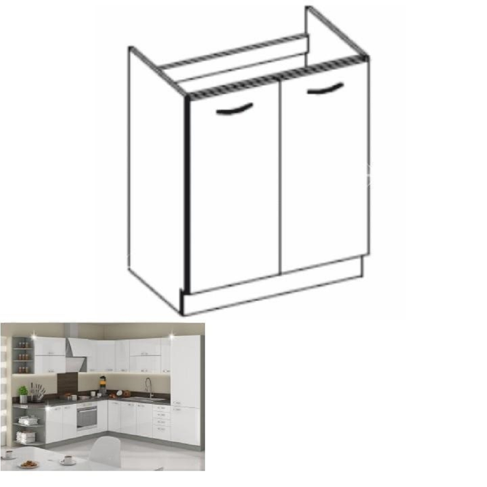 Dulap bucatarie modular PRADO 80 ZL 2F BB, vedere 10