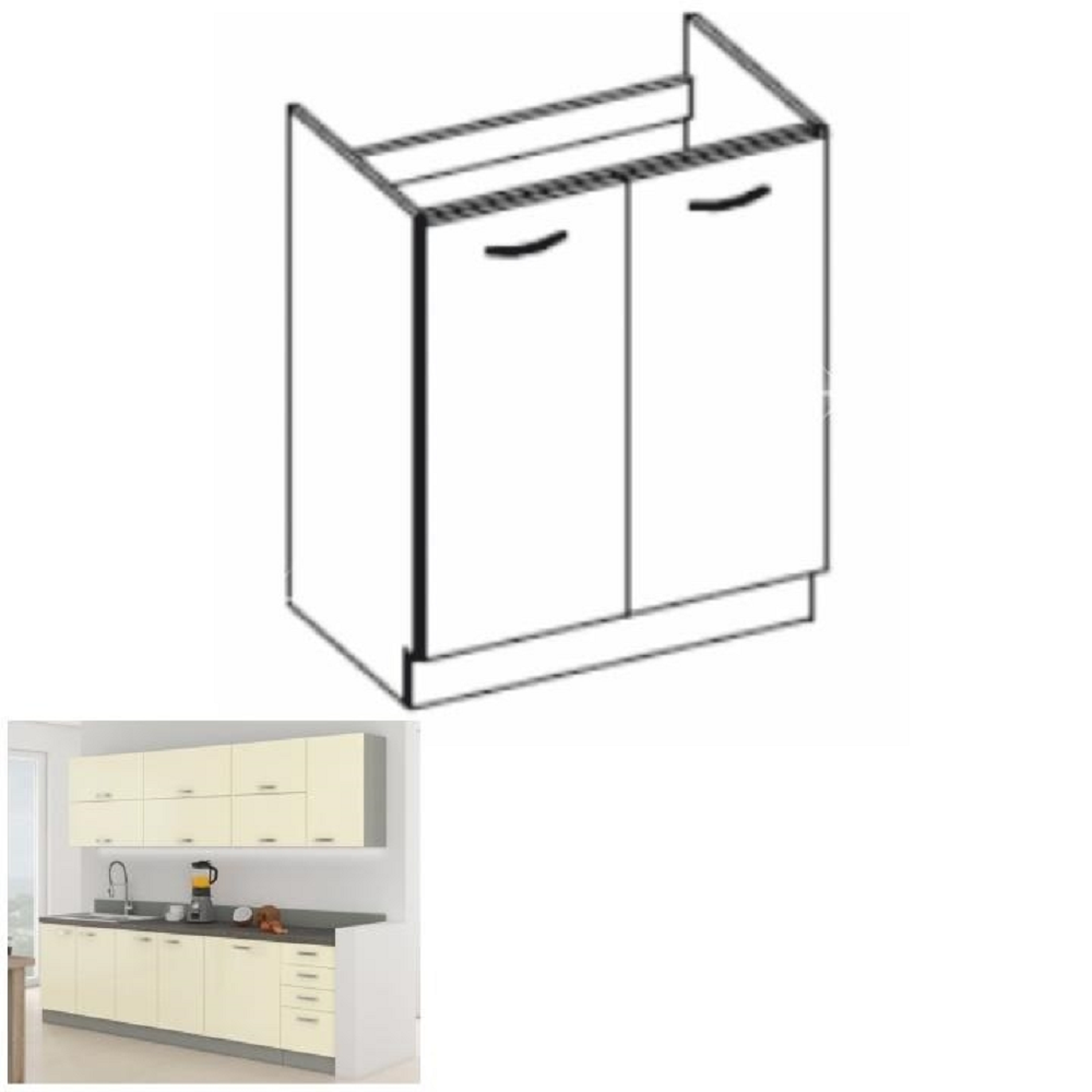 Dulap bucatarie modular PRADO 80 ZL 2F BB, vedere 4