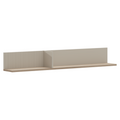 Polita suspendat 135 DOMCA, gri-maroniu Taupe/stejar silverjack