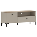 Masuta TV DOMCA 1K1S, gri Taupe/stejar silverjack