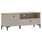 Masuta TV DOMCA 1K1S, gri Taupe/stejar silverjack