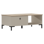 Masuta de cafea DOMCA 1S, gri-maroniu Taupe/stejar silverjack
