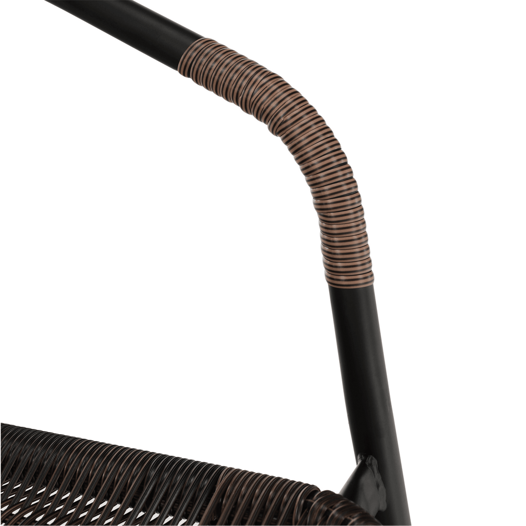 Scaun DOREN, maro / negru