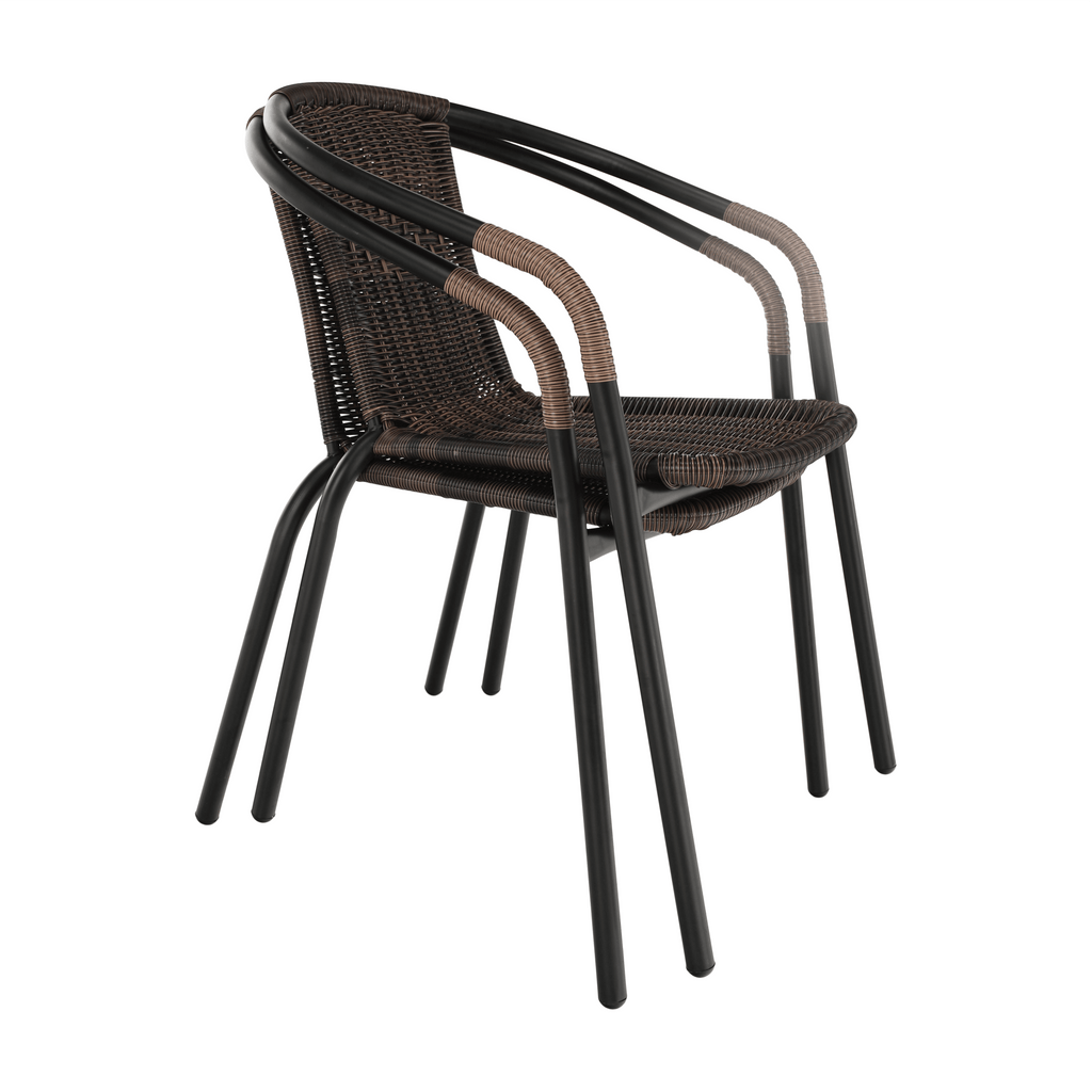 Scaun DOREN, maro / negru
