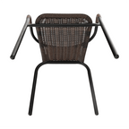 Scaun DOREN, maro / negru