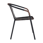 Scaun DOREN, maro / negru