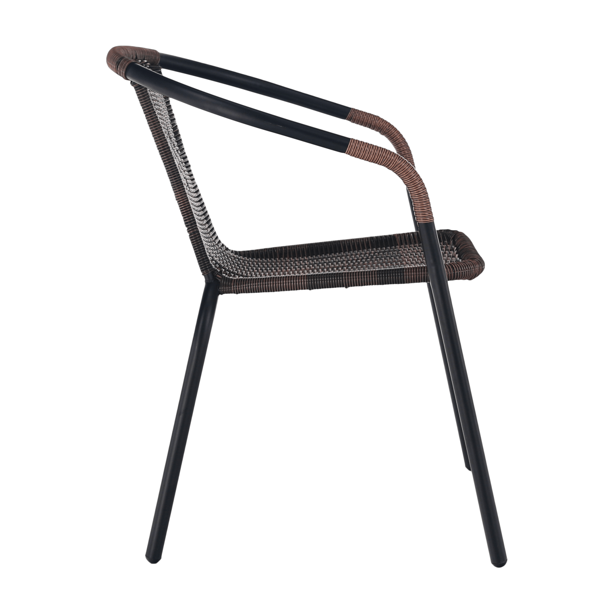 Scaun DOREN, maro / negru