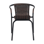 Scaun DOREN, maro / negru