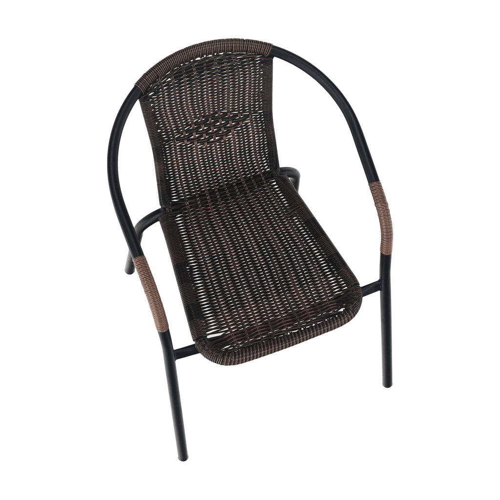 Scaun DOREN, maro / negru