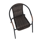 Scaun DOREN, maro / negru