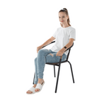 Scaun DOREN, maro / negru