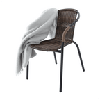 Scaun DOREN, maro / negru