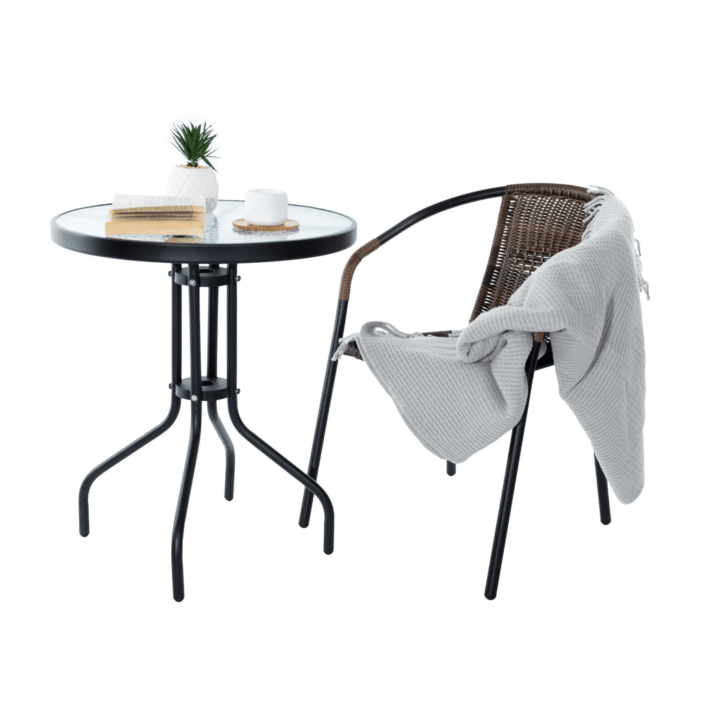 Scaun DOREN, maro / negru