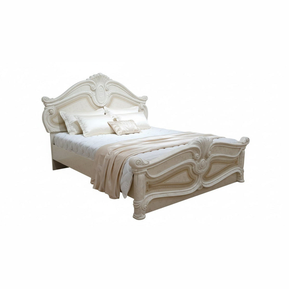 Dormitor complet Amalfi Beige, bej, vedere din față