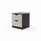 Dormitor complet Happy Alb Samoa – schiță cu dimensiuni, imaginea 2