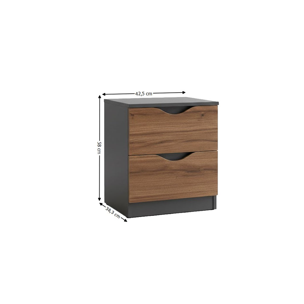 Dormitor complet Happy Nuc – schiță cu dimensiuni, imaginea 3