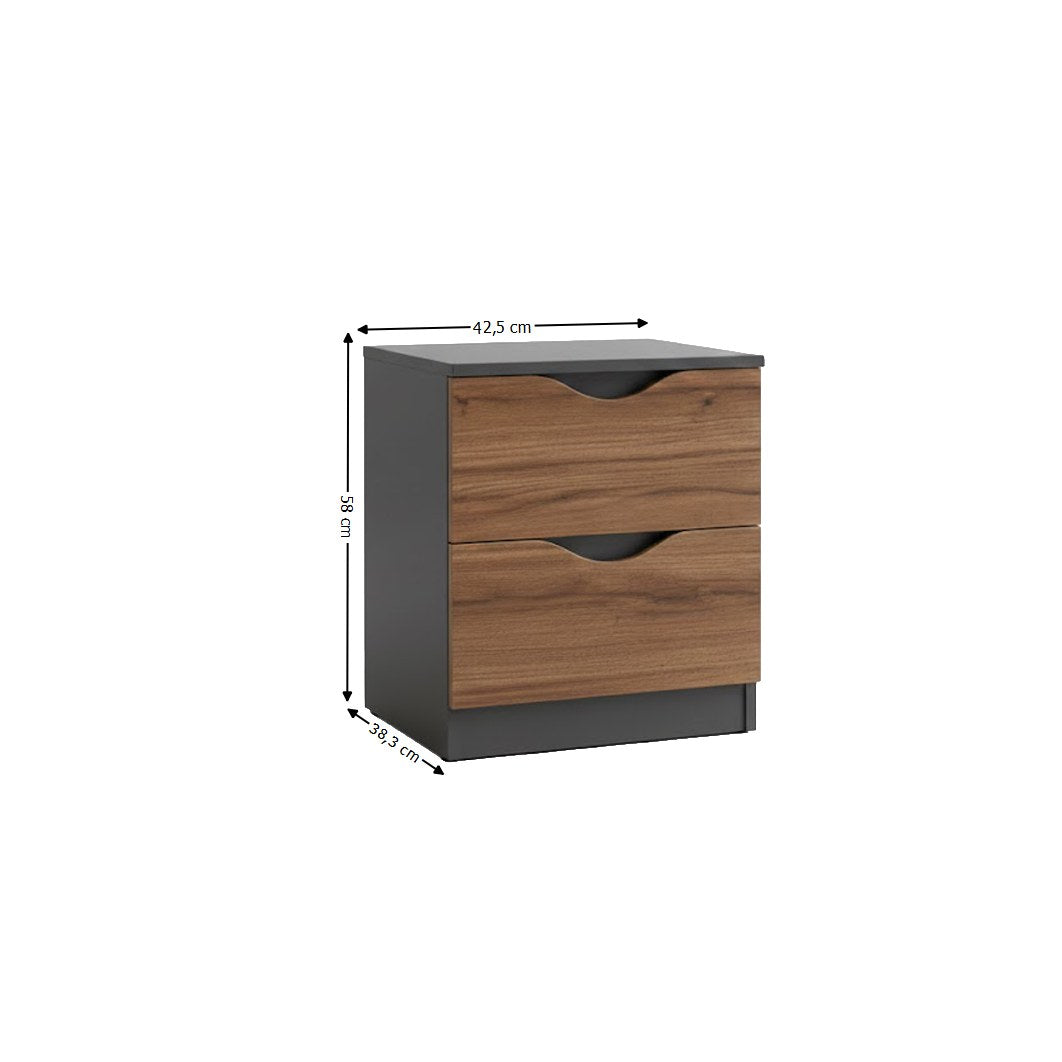 Dormitor complet Happy Nuc – schiță cu dimensiuni, imaginea 3